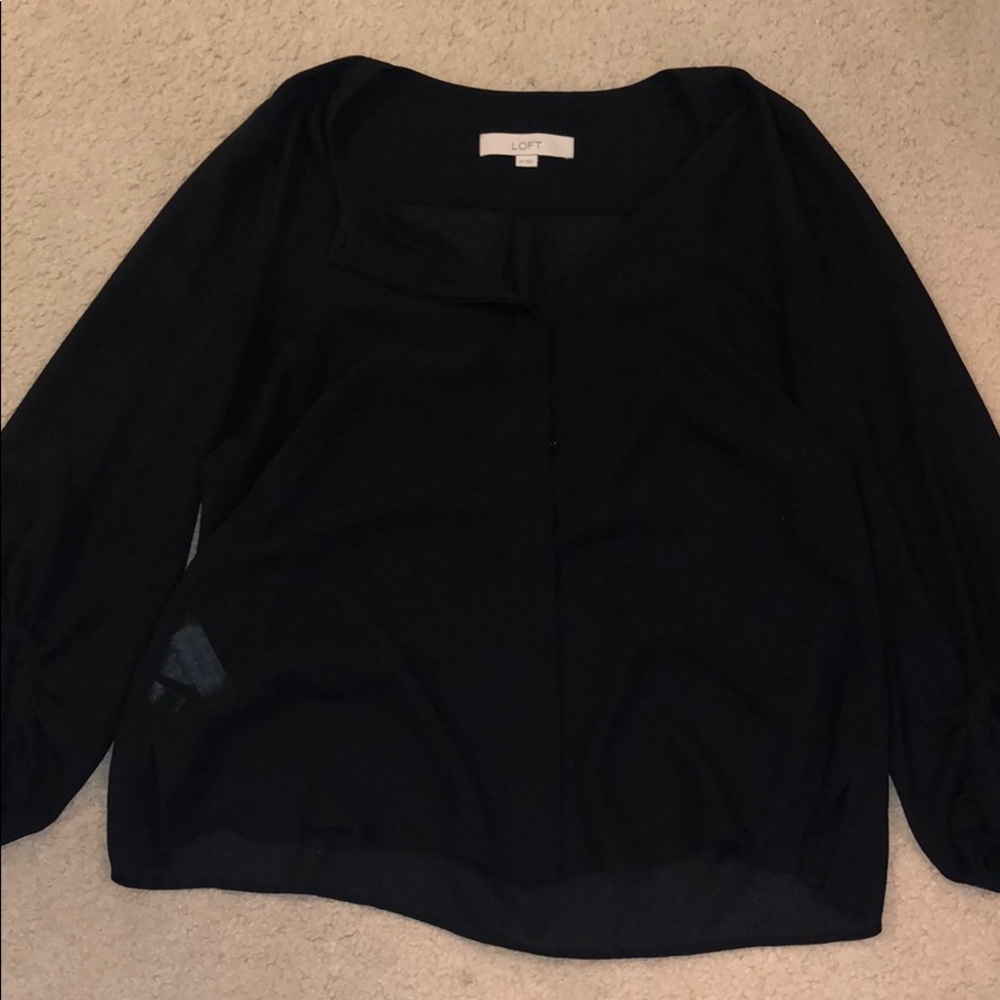 Loft Chiffon Three Quarter Length Shirt